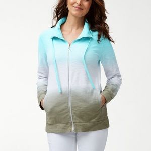 Tommy Bahama Ombré Agassi Dip-Dye Full-Zip Sweatshirt XXS